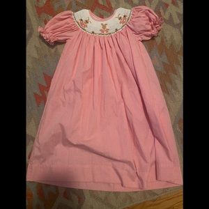 Smocked bunny Easter Dress 2T